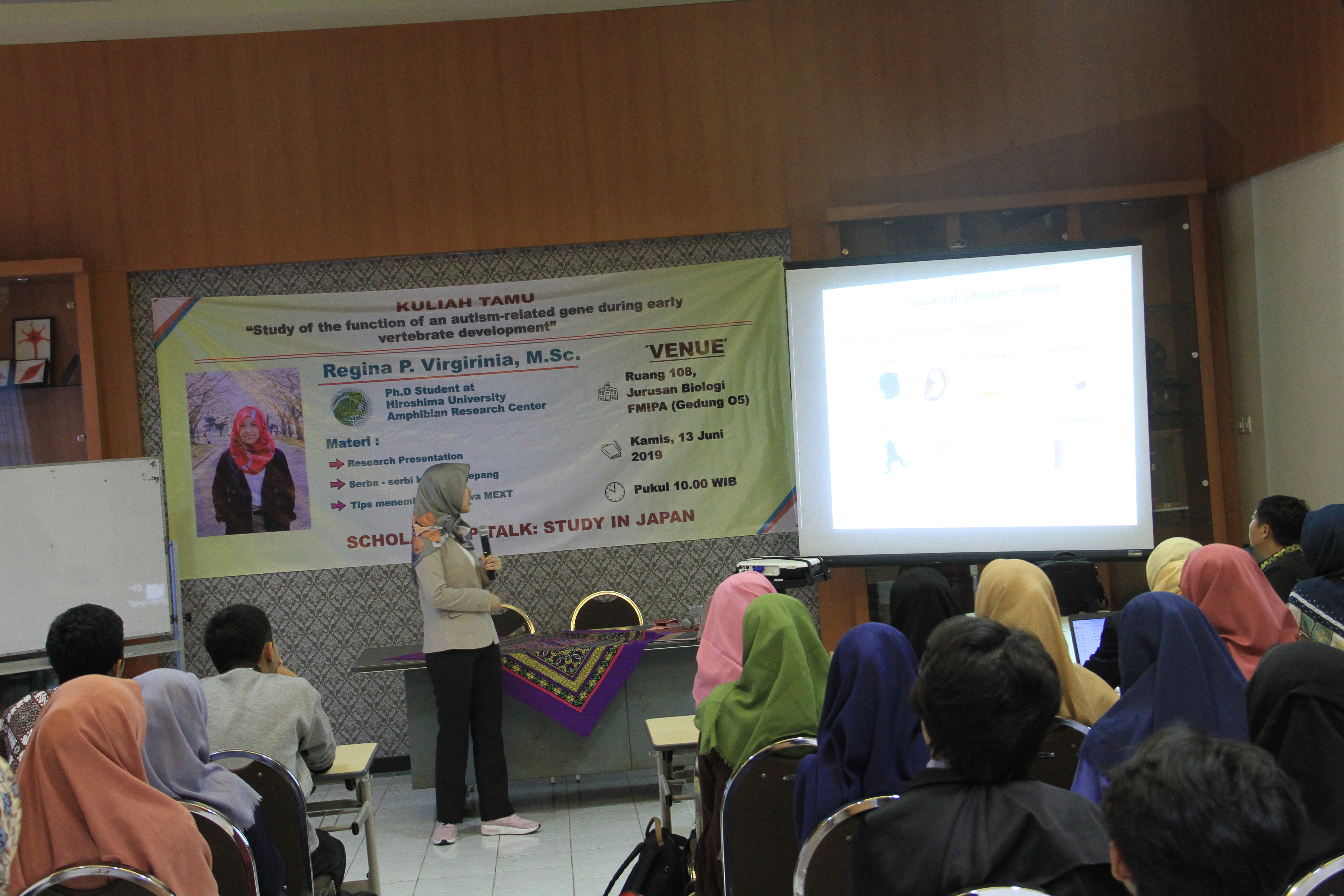 Kuliah TAMU: Study of the function of an autism-related gene during early vertebrate development