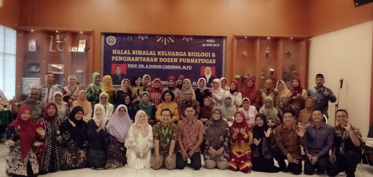 Halal Bihalal Keluarga Biologi & Penghantaran Dosen Purnatugas